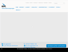 Tablet Screenshot of edc.de